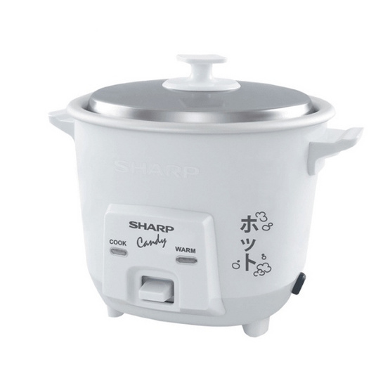SHARP หม้อหุงข้าวอุ่นทิพย์ 0.3 ลิตร รุ่น KSH-Q03 ขาว