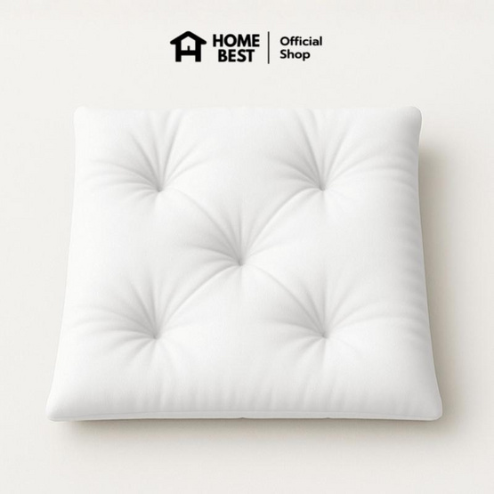 แพ็คคู่ HomeBest เบาะรองนั่งญี่ปุ่น ทรงสีเหลี่ยม ขนาด 40x40 Cm