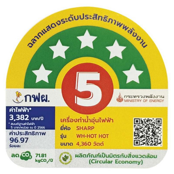 SHARP 0 4500W  รุ่น WH-HOT HOT