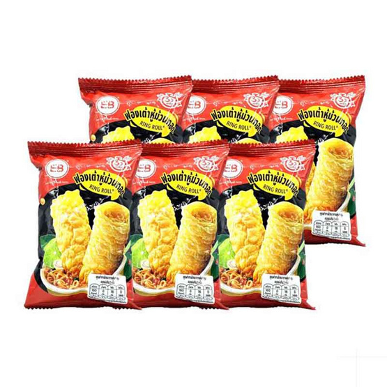 เอเวอร์เนส ฟองเต้าหู้ม้วนทอด 20 กรัม (แพ็ก 6 ชิ้น)