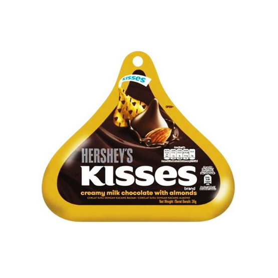 เฮอร์ชีส์ ช็อกโกแลตคิสเซสมิลค์อัลมอนด์ 36 กรัม