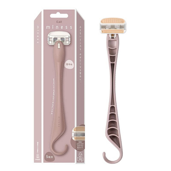 KAI มีดโกนขนหลัง ด้ามจับยาว (MSB-1H)