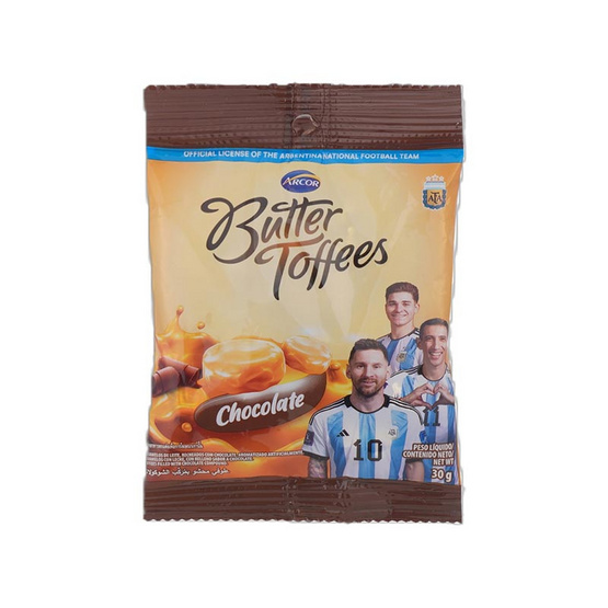 อาร์คอร์ ลูกอมบัตเตอร์ทอฟฟี่ช็อกโกแลต 30 กรัม (แพ็ก 12 ชิ้น)
