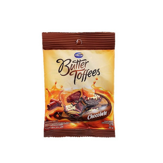 อาร์คอร์ ลูกอมบัตเตอร์ทอฟฟี่ช็อกโกแลต 30 กรัม (แพ็ก 12 ชิ้น)