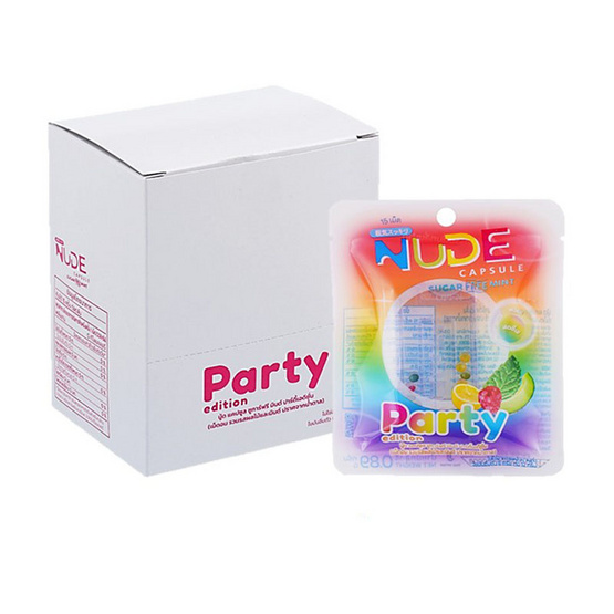 ยินตันนู้ด เม็ดอมแคปซูลมินต์ปาร์ตี้เอดิชั่น 0.89 กรัม (แพ็ก 8 ชิ้น)