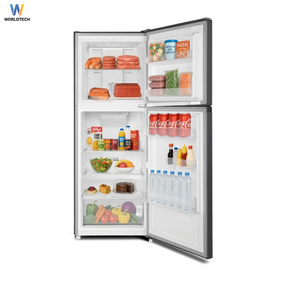 Worldtech ตู้เย็น 2 ประตู 7.1Q WT-MRF-225W SIL