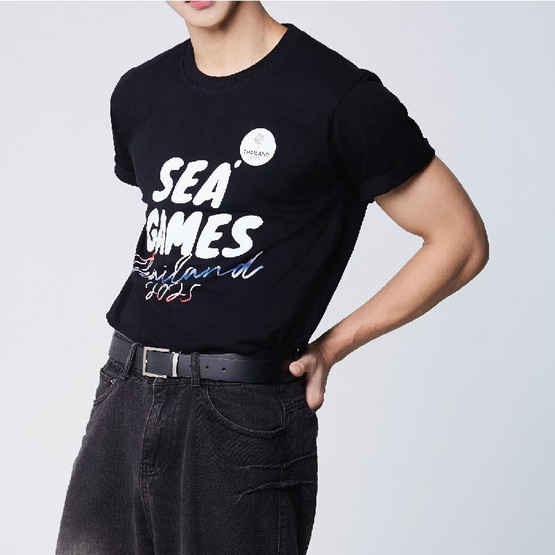 เสื้อยืดลายซีเกมส์ไทยแลนด์2025 สีดำ