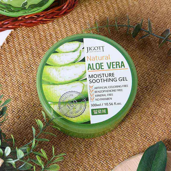 JIGOTT เนเชอรอล อโรเวร่า มอยซ์เจอร์ซูทติ้งเจล 300มล.