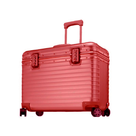 BAGGAGE LUGGAGE กระเป๋าเดินทาง รุ่น PILOT ALUMINIUM สี Red