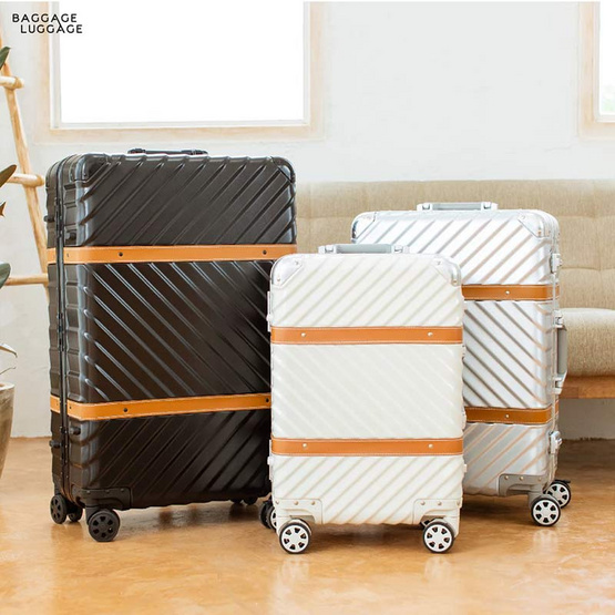BAGGAGE LUGGAGE กระเป๋าเดินทาง รุ่น WESTERN สี SILVER