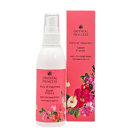 โอเรียนทอล พริ้นเซส สตอรี่ ออฟ แฮปปี้เนส สวีท ฟรีเซีย บอดี้ โคโลญจน์ สเปรย์ 100 มล.