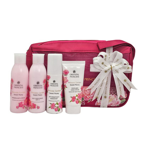 Oriental Princess ชุดเซ็ทกระเป๋าพกพา Sweet Peony Travel Set (4ชิ้น/ชุด)