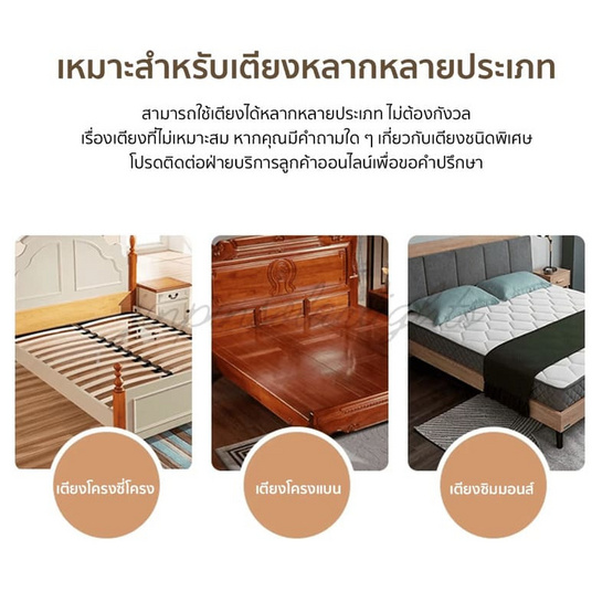 MISTER LIN SHIMAO ราวกั้นเตียง สำหรับผู้ป่วยผู้สูงอายุ พร้อมกระเป๋าอเนกประสงค์ใส่ของ