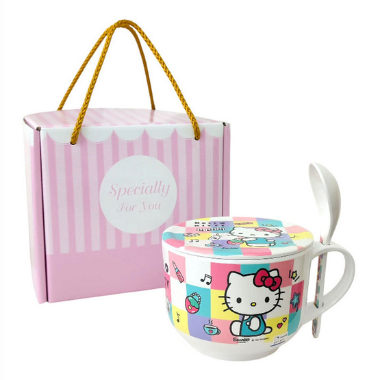 CL37881 ชุดถ้วยซุป 3 ชิ้น ลาย Kitty Super Star