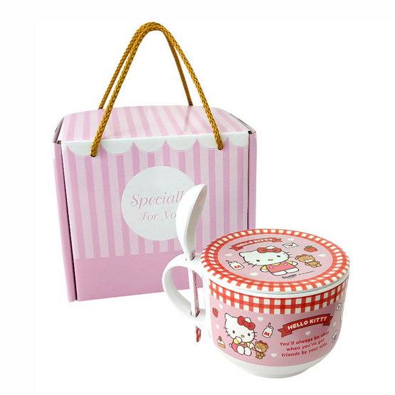 CL37881 ชุดถ้วยซุป 3 ชิ้น ลาย Kitty Best Friend