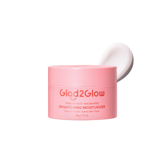 Glad2Glow โพเมเกรเนต ไนอะซินาไมด์ ไบรท์เทนนิ่ง มอยซ์เจอร์ไรเซอร์ 30 กรัม