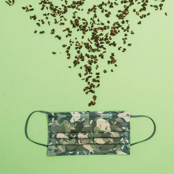 MAINICHI หน้ากาก รุ่น Tea Aroma กลิ่นชาเขียว บรรจุ 3 ชิ้น แพ็ก 5 ซอง