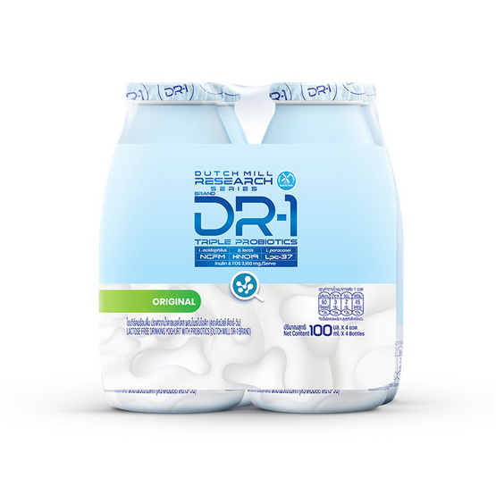 โยเกิร์ตพร้อมดื่มดัชมิลล์ DR-1 ออริฯ 100มล. แพ็ก4