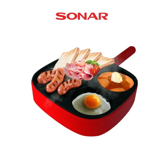 Sonar เซ็ตเตาย่างบาร์บีคิวพร้อมชุดทำอาหารเช้าและหม้อต้มไฟฟ้า รุ่น SF-M46/JK-250S