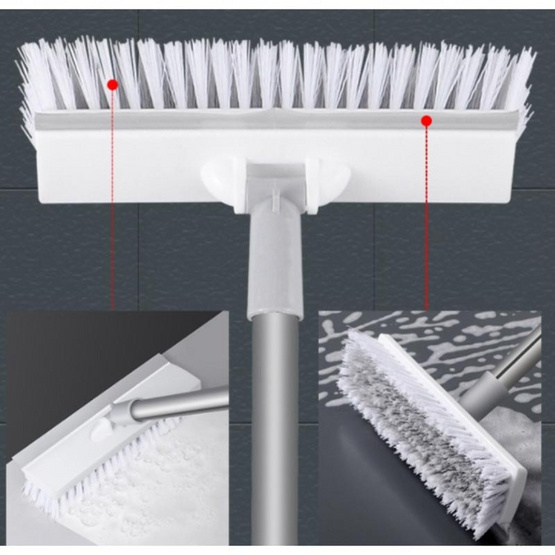 Easy&Smart แปรงขัดพื้นด้ามยาว 4 in 1 แถมแปรงจิ๋ว