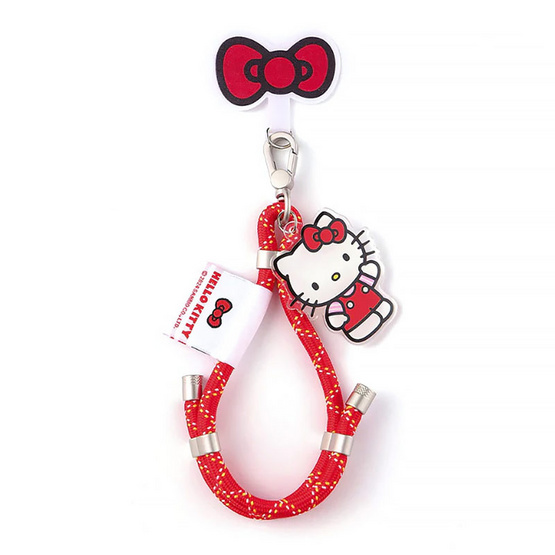 Sanrio สายคล้องโทรศัพท์แบบสั้น รุ่น Twizzler Hello Kitty