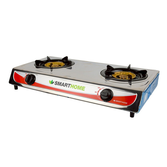 SMARTHOME เตาแก๊สสแตนเลสหัวคู่ รุ่น SM-GA2H-07