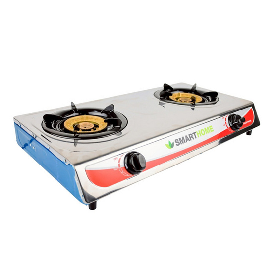 SMARTHOME เตาแก๊สสแตนเลสหัวคู่ รุ่น SM-GA2H-07