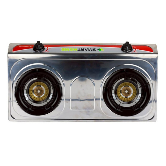 SMARTHOME เตาแก๊สสแตนเลสหัวคู่ รุ่น SM-GA2H-07