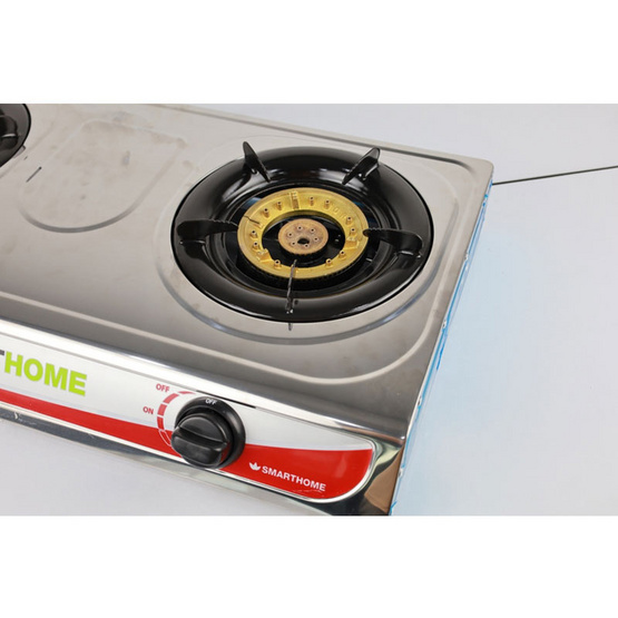 SMARTHOME เตาแก๊สสแตนเลสหัวคู่ รุ่น SM-GA2H-07