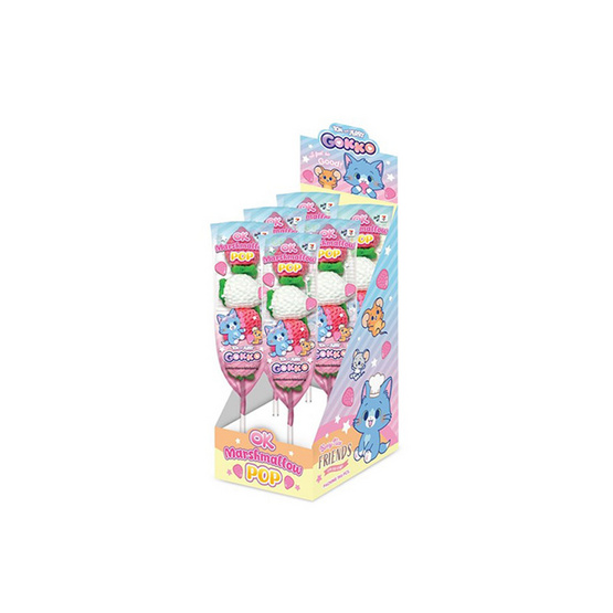 โอเค มาร์ชแมลโลป๊อปทอม&เจอร์รี่ก๊อกโก๊ะ 45 กรัม (แพ็ก 6 ชิ้น)