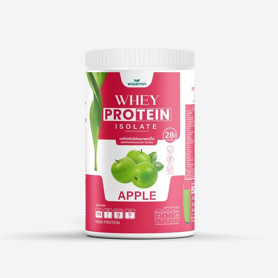 Wisamin เวย์โปรตีน ไอโซเลทแอปเปิ้ล บรรจุ 225 กรัม