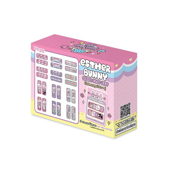 โอเค ลูกอมสตรอเบอร์รี่เอสเตอร์บันนี่แฮร์คลิป คละแบบ 9 กรัม (แพ็ก 6 ชิ้น)