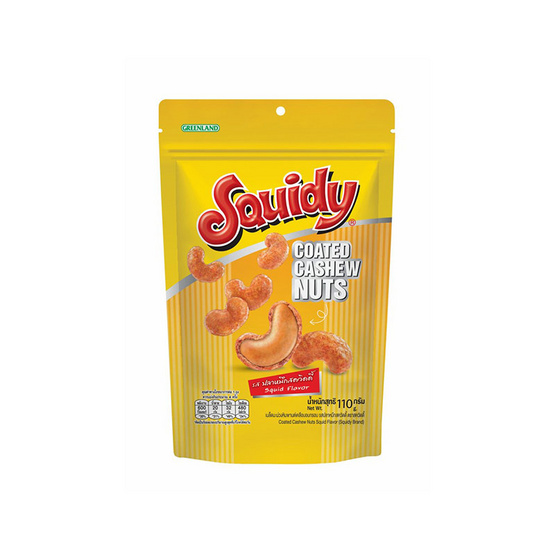 สควิดดี้ เมล็ดมะม่วงหิมพานต์อบกรอบเคลือบรสปลาหมึก 110 กรัม (แพ็ก 6 ชิ้น)