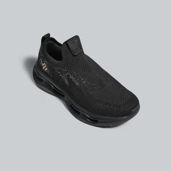 BAOJI รองเท้าผ้าใบอีซี่ออนผู้หญิง รุ่น U-BJW1148 สีดำ-ทอง