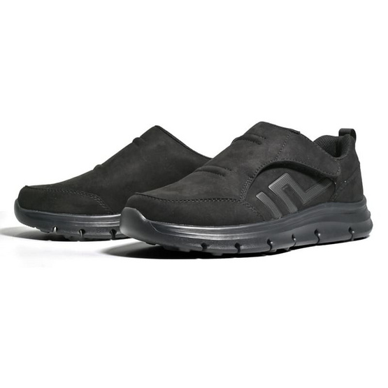 BAOJI รองเท้าผ้าใบอีซี่ออนผู้ชาย รุ่น U-BJM923 สีดำ