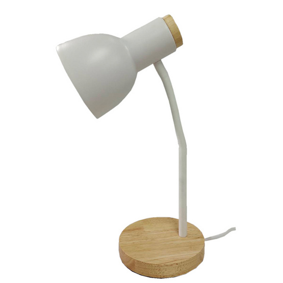 HATASHI โคมไฟตั้งโต๊ะฐานไม้