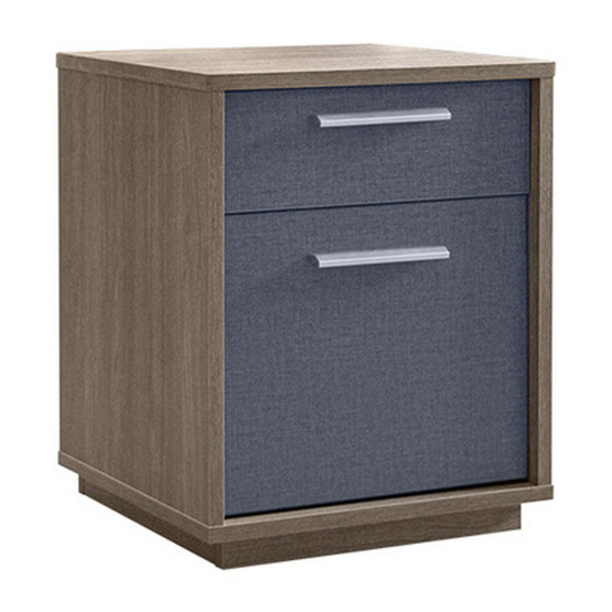 Rinahey KAIZER ตู้ข้างเตียง สี Light Brown and Grey