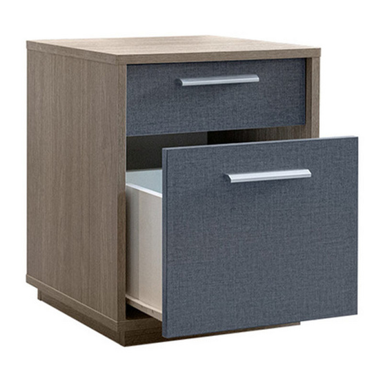 Rinahey KAIZER ตู้ข้างเตียง สี Light Brown and Grey