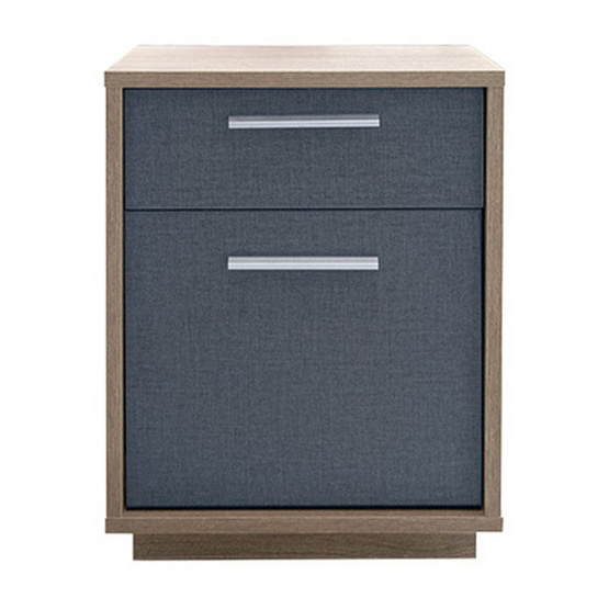 Rinahey KAIZER ตู้ข้างเตียง สี Light Brown and Grey