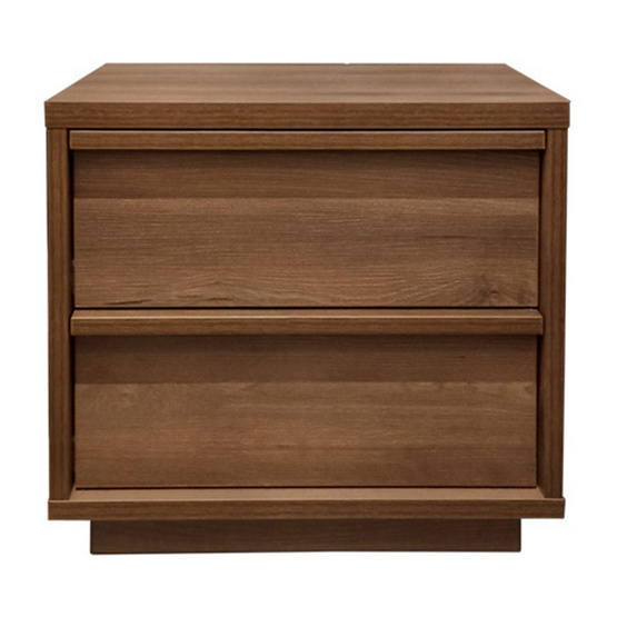 Rinahey ZEEN-NEW ตู้ข้างเตียง สี Dark Walnut
