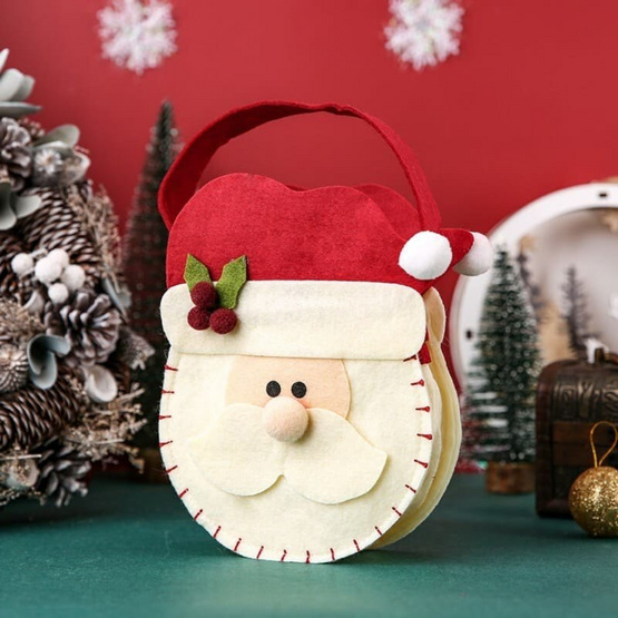 YSB-A01-กระเป๋าคริสมาสตร์ลายแซนต้าครอส