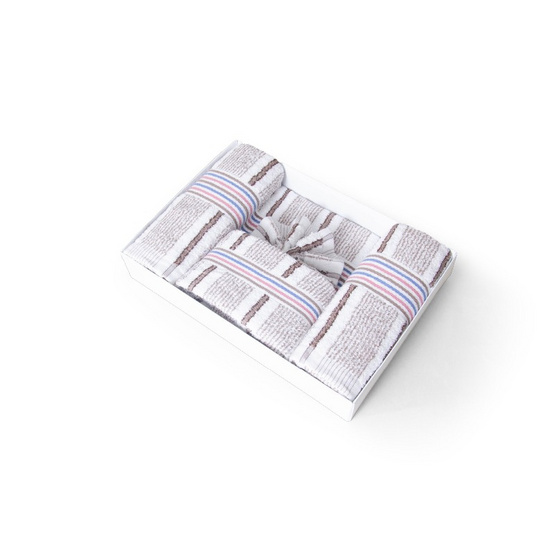 Frolina Classic Gift Set Stripe 01 กิ๊ฟเซทผ้าขนหนู