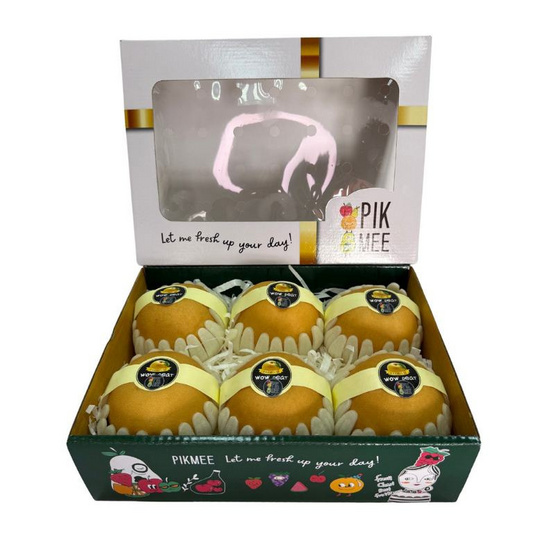 พิคมี ฟรุ๊ต เซตสาลี่หิมะนำเข้า เกรดพรีเมียม กล่อง 6 ลูก