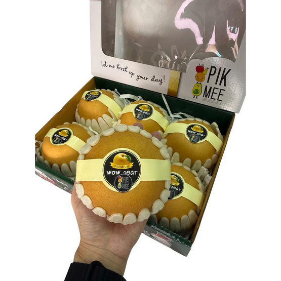 พิคมี ฟรุ๊ต เซตสาลี่หิมะนำเข้า เกรดพรีเมียม กล่อง 6 ลูก