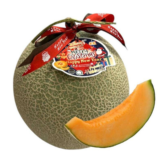 ไร่ชรินทร์พรรณ เมล่อนฮอกไกโดพรีเมียม สีส้ม 1 ลูก/กล่อง