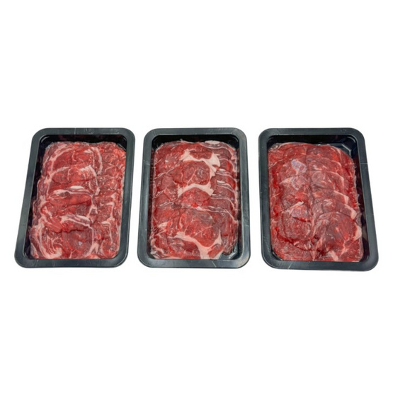 น. เนื้อ เซตเนื้อ Hump ไทยวากิว สไลซ์ 200 กรัม (3 แพ็ก)