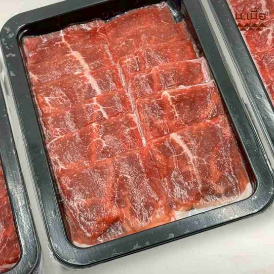 น. เนื้อ เซตเนื้อชาบูสไลซ์ไทยวากิว 200 กรัม (3 แพ็ก)