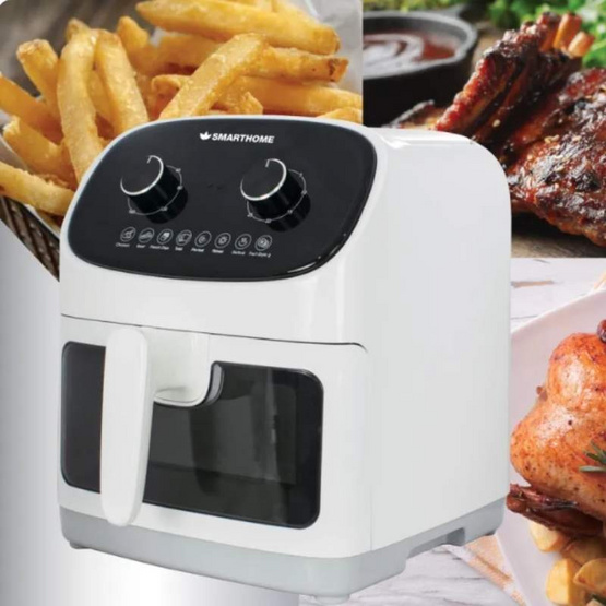 SMARTHOME หม้อทอดไร้น้ำมัน 5.5 ลิตร รุ่น MV-1403 White