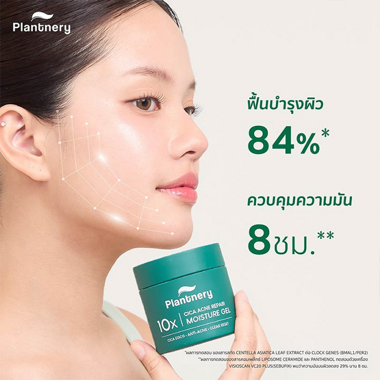 Plantnery มอยส์เจอร์เนื้อเจล Cica Acne Repair Moisture Gel 60กรัม