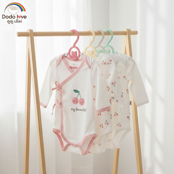 DODOLOVE ไม้แขวนผ้าเด็ก 5 ชิ้น (3แพ็ค)